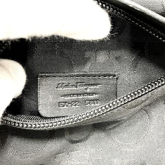 Pre Loved Salvatore Ferragamo Gancini Canvas Belt Bag - Picture 5 of 9